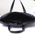 Blue Printed Canvas & PU Laptop Bag Fit 15.6 Inch Laptop